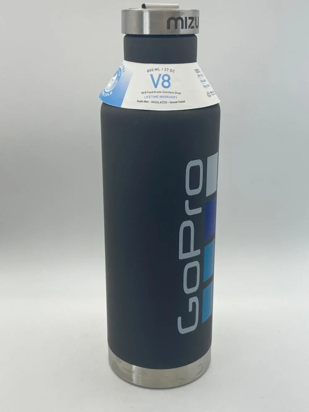 GoPro x Mizu V8 Insulated Water Bottle 27 oz / 800ml - Matte Black (NWT)
